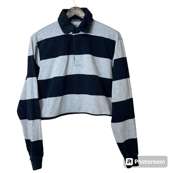 Brandy Melville Tops Brandy Melville Cropped Polo Rugby Shirt